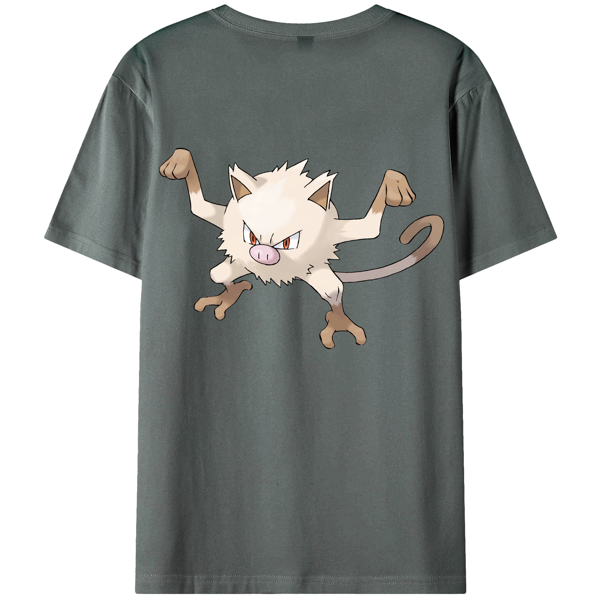（画像用） ポケットモンスター Pokémon 綿100％ メンズ半袖Tシャツ（バックプリント） 通気性